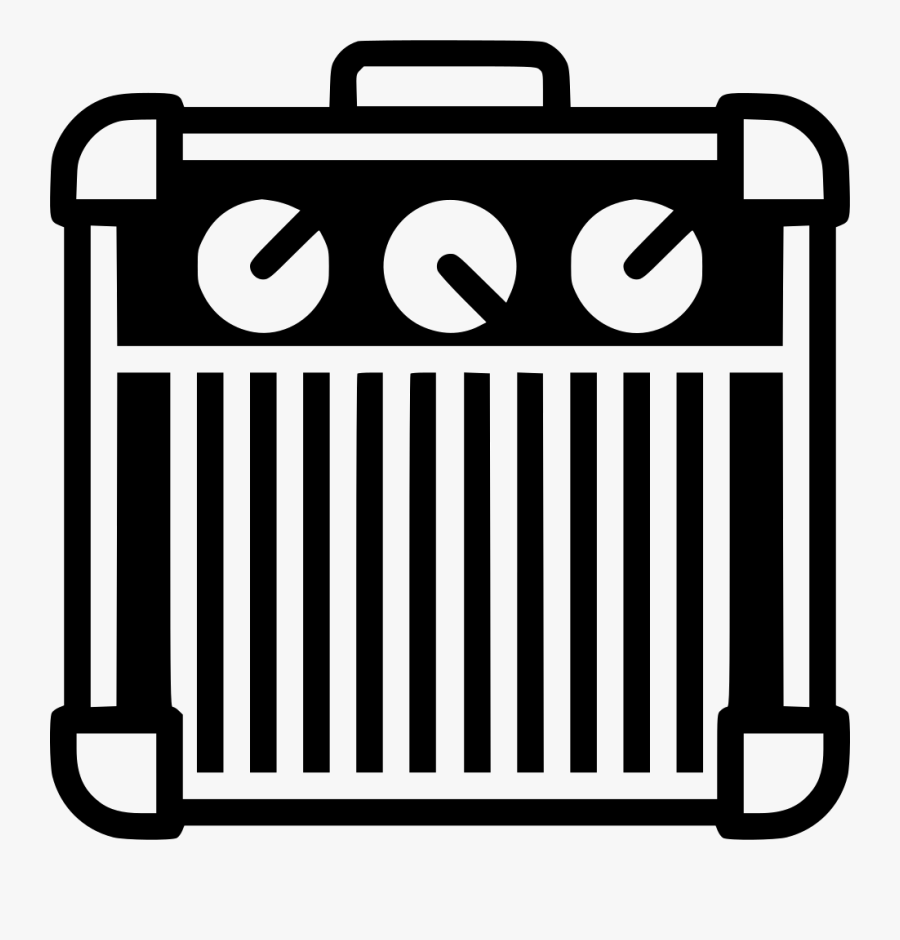 Guitar Amplifier - Guitar Amp Icon, Transparent Clipart