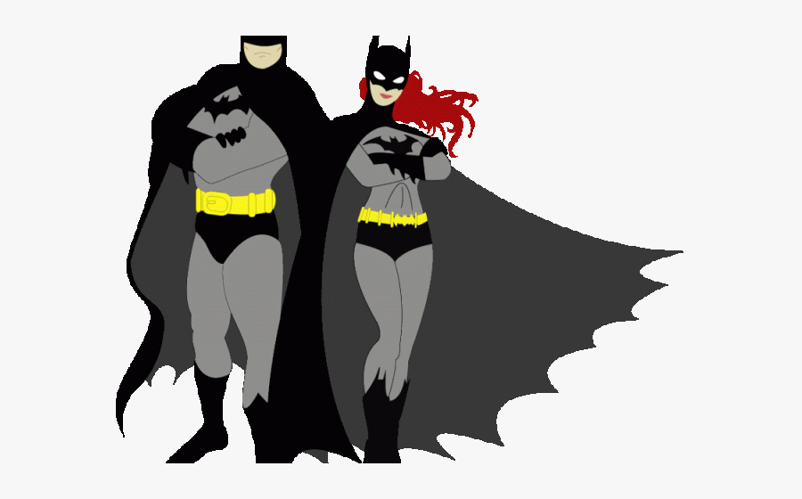 Superhero Robin Clipart Batgirl - Batman And Batgirl Clipart, Transparent Clipart