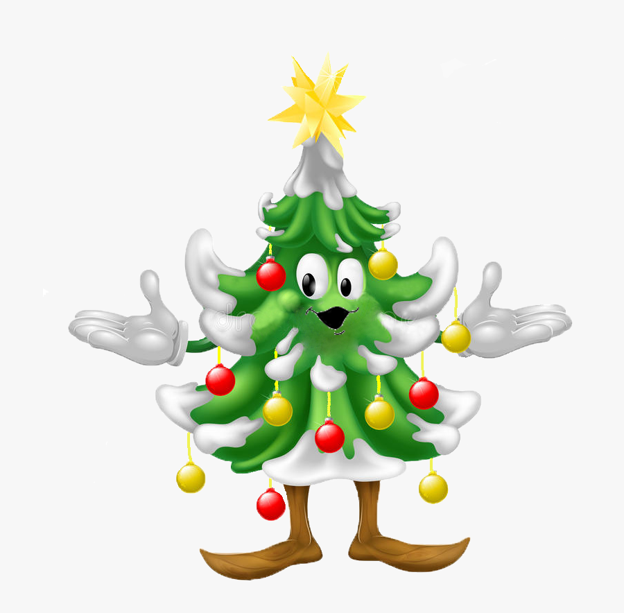 Christmas Tree With Thumbs Up, Transparent Clipart