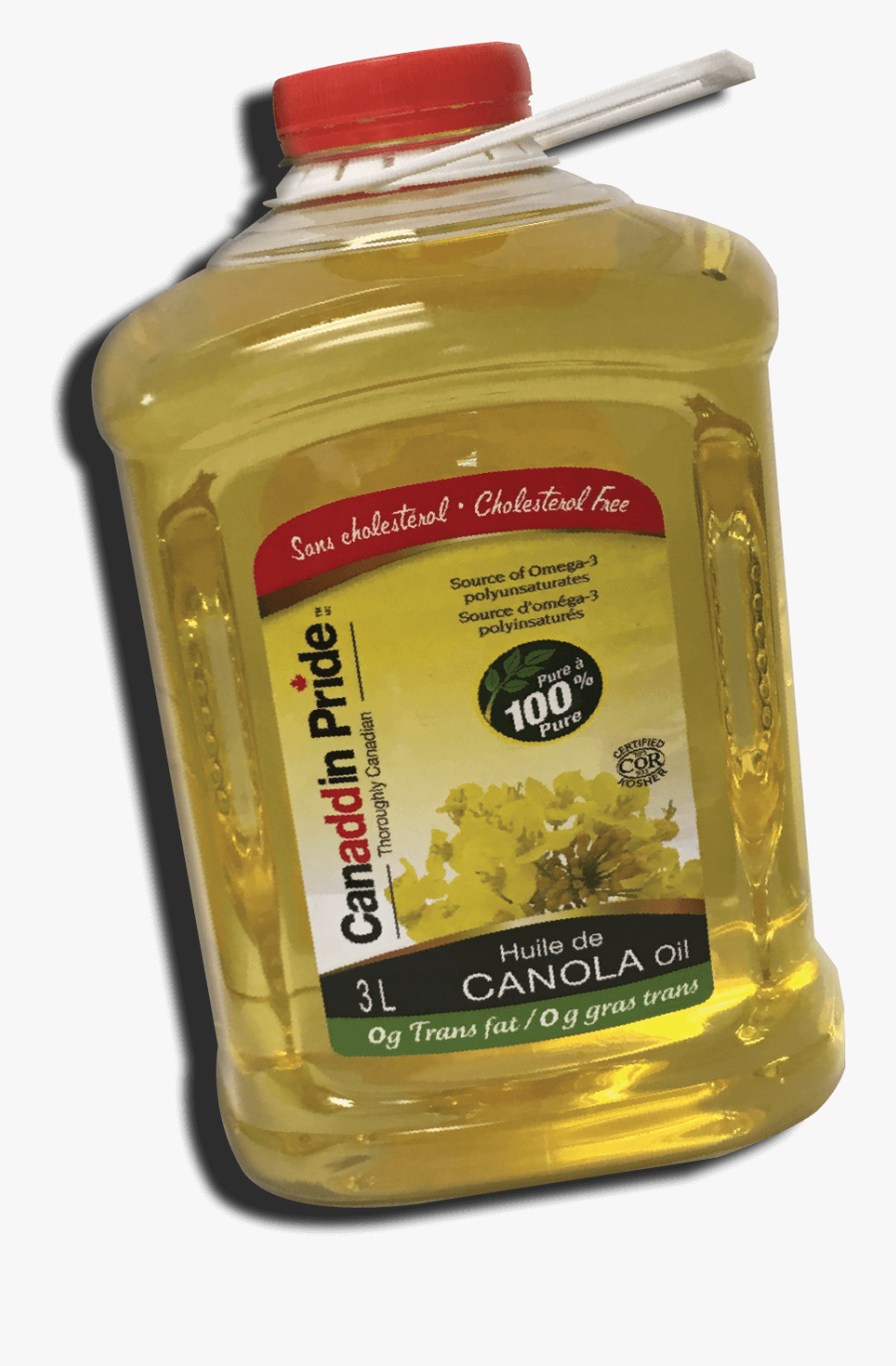 Canola Oil Bottle - Bottle, Transparent Clipart