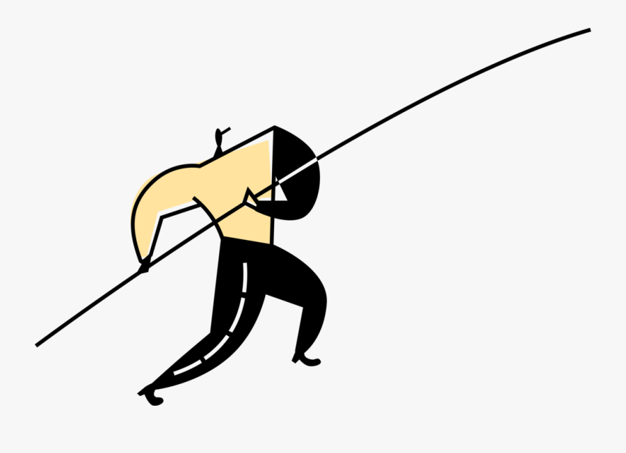 Transparent Pole Vaulting Clipart - Illustration, Transparent Clipart