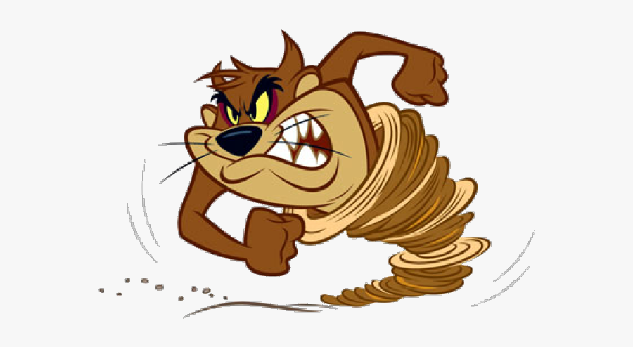 Tasmanian Devil Clipart Vine - Angry Tasmanian Devil Looney Tunes, Transparent Clipart