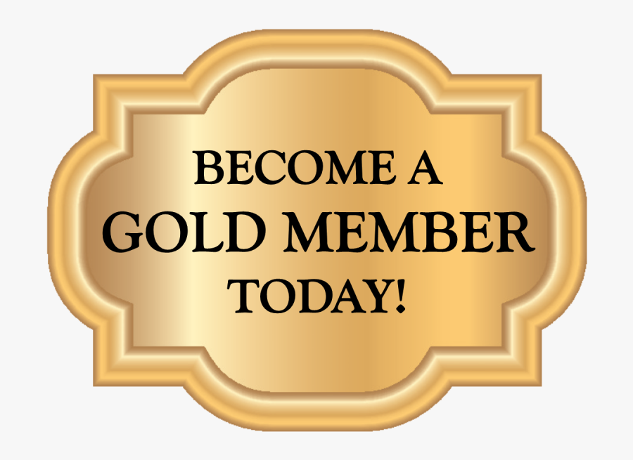 Become A Gold Member Today - Illustration, Transparent Clipart