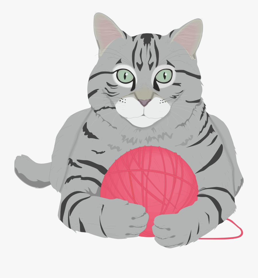 Tabby Cat Clipart Short Haired - Cat Free Clip Art, Transparent Clipart