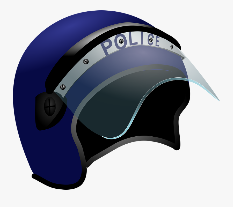 Police, Helmet, Riot, Uniform, Law, Security, Officer - Transparent Police Helmet Png, Transparent Clipart