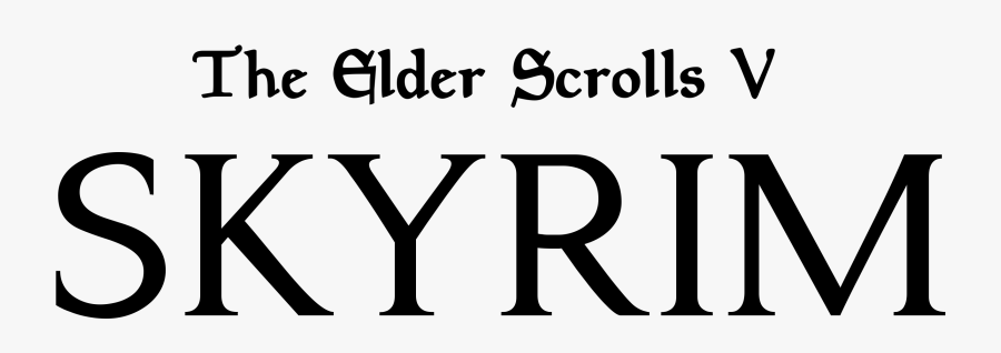 Elder Scrolls Logo Png, Transparent Clipart