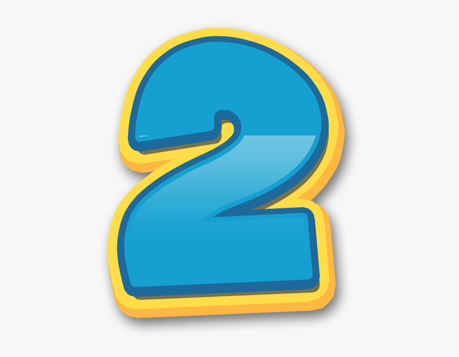 Transparent Numero 2 Png - Paw Patrol Number 2, Transparent Clipart