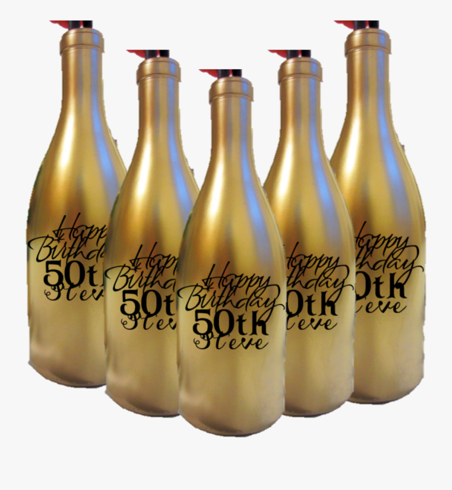 Dipped Custom Champagne Bottles For Centerpieces - Glass Bottle, Transparent Clipart