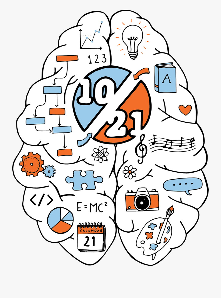 1021"s Creative Brain, Transparent Clipart
