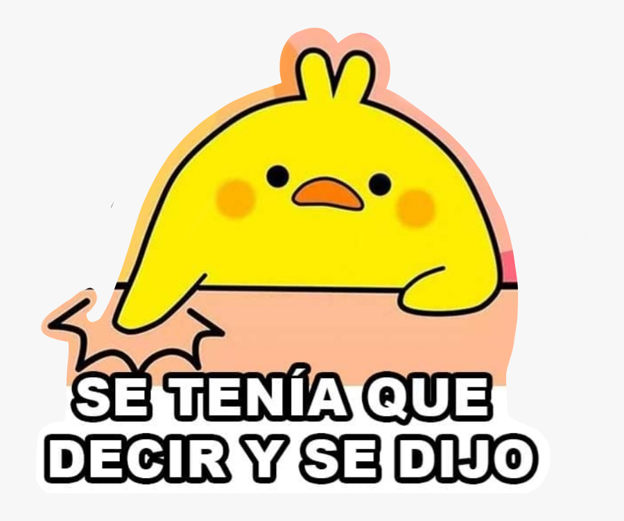 #pollito #chickenlittle #viral #meme #seteniaquedecirysedijo - Pollito Meme Stickers, Transparent Clipart