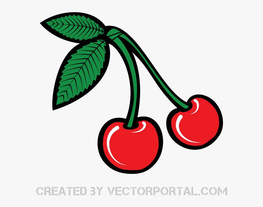 Cherry Clip Art Free Vector Transparent Png - Clip Art Cherry Vector, Transparent Clipart
