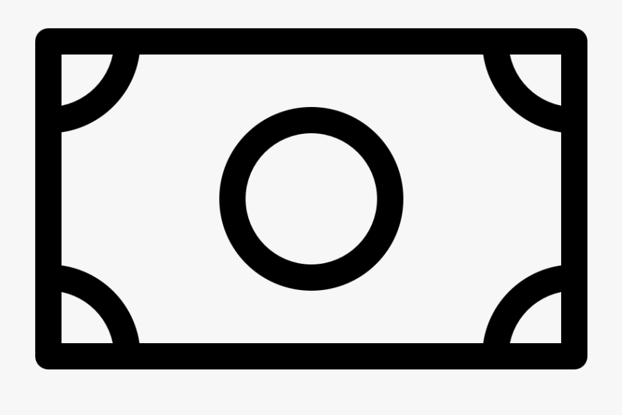 Transparent Note Icon Png - Black And White Money Note Clipart, Transparent Clipart