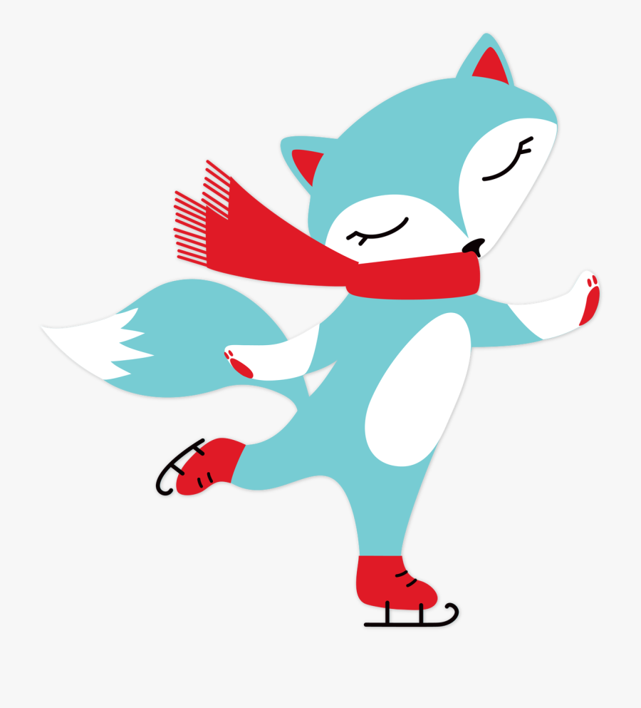 Celebrate Winter Fox Svg Cut File - Cartoon, Transparent Clipart