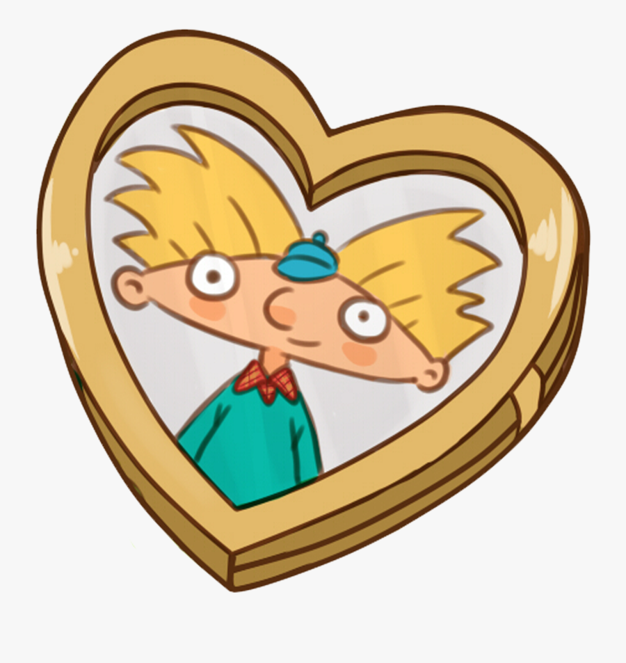 Cartoon,clip Character,heart,love - Hey Arnold Heart Png, Transparent Clipart
