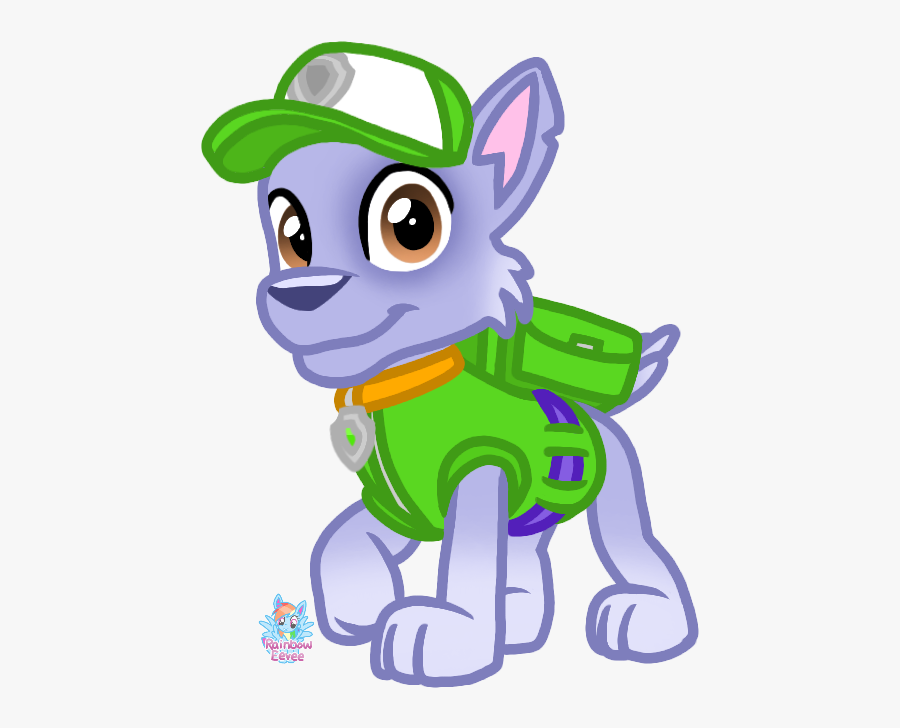 Rainbow Eevee Wiki - Paw Patrol Clipart By Rainbow Eevee Rocky, Transparent Clipart
