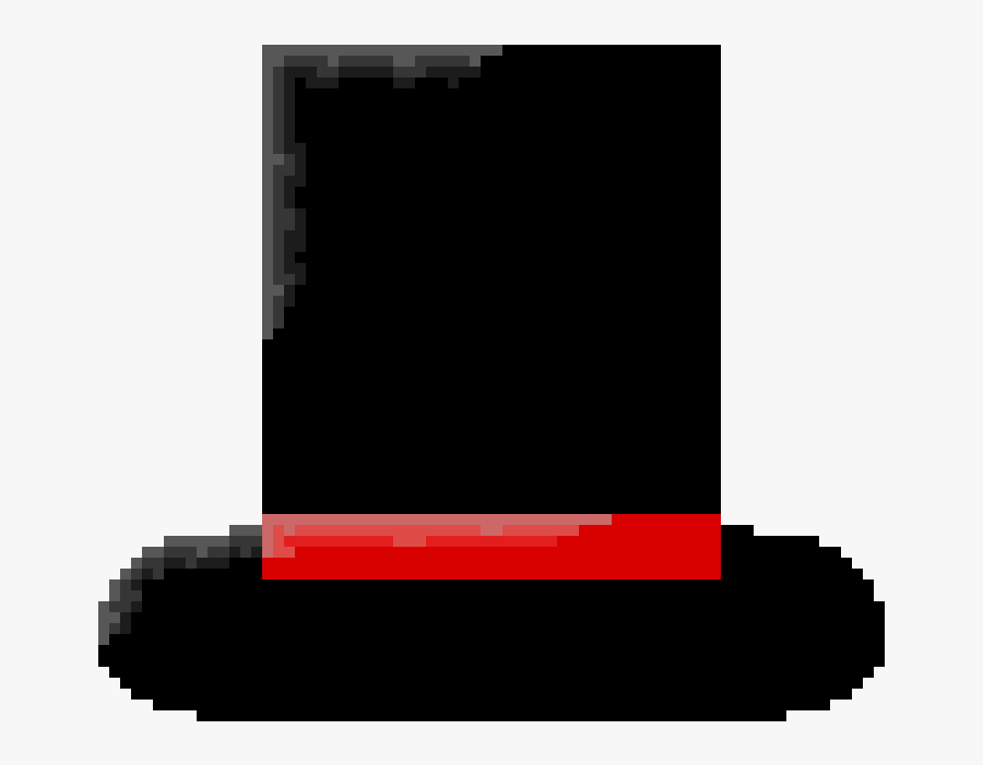 Transparent Tophat Png - Top Hat Pixel Art, Transparent Clipart