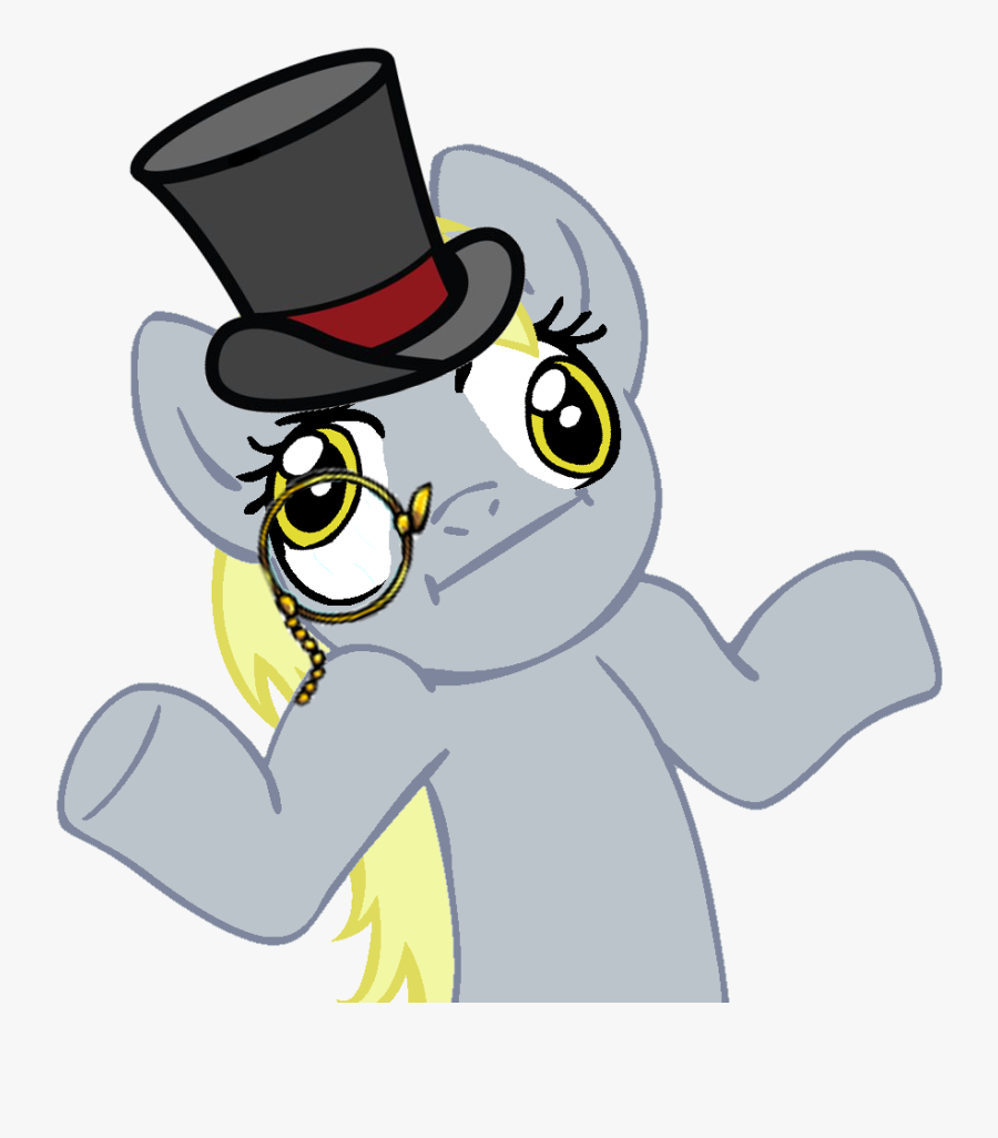 Pony Shrug Derpy, Transparent Clipart