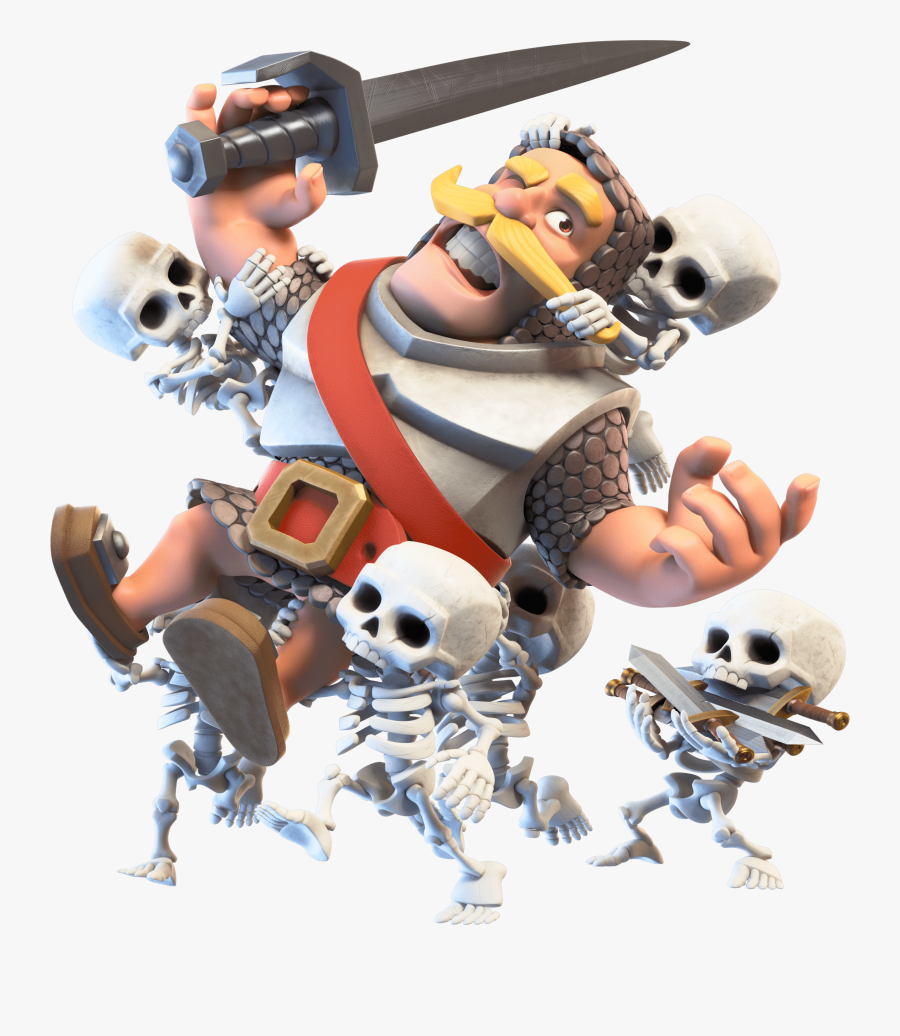 Clash Royale Knight - Knight And Skeletons Clash Royale, Transparent Clipart