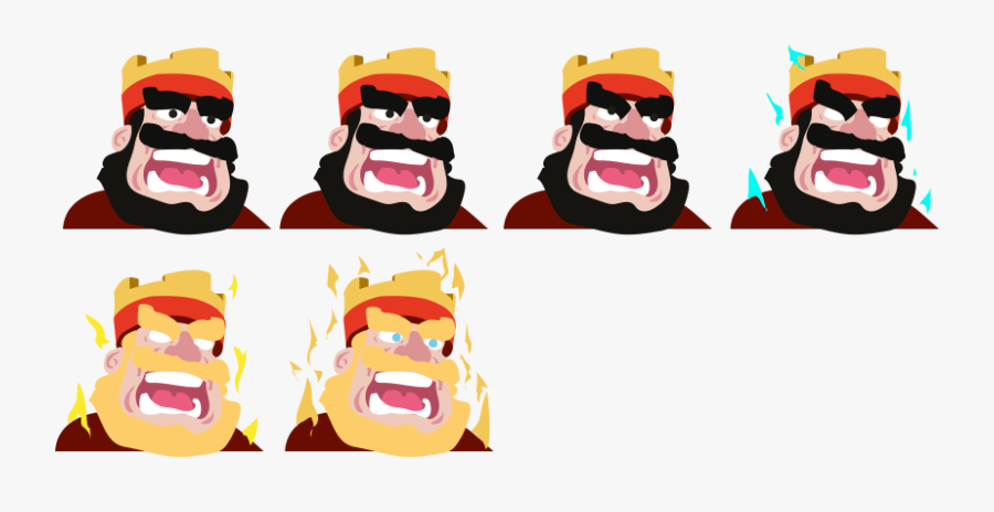 Gif De King Clash Royale - Cartoon, Transparent Clipart