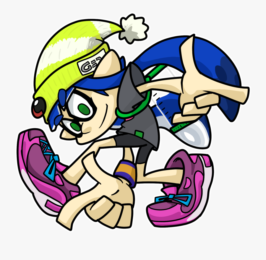 Cartoon Clip Art Illustration Fictional Character - Sonic Adventure Splatoon, Transparent Clipart