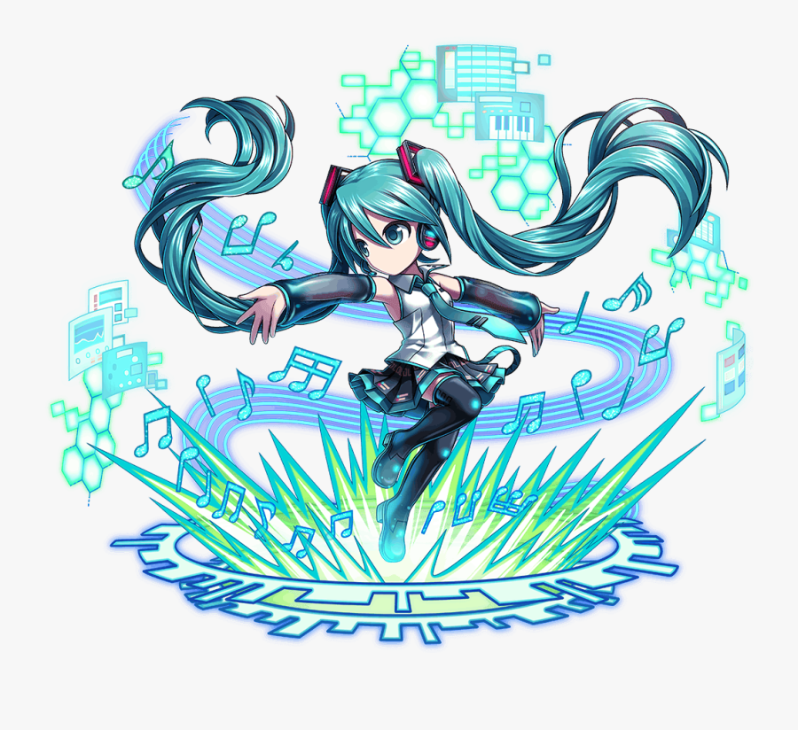 Hatsune Miku Brave Frontier, Transparent Clipart