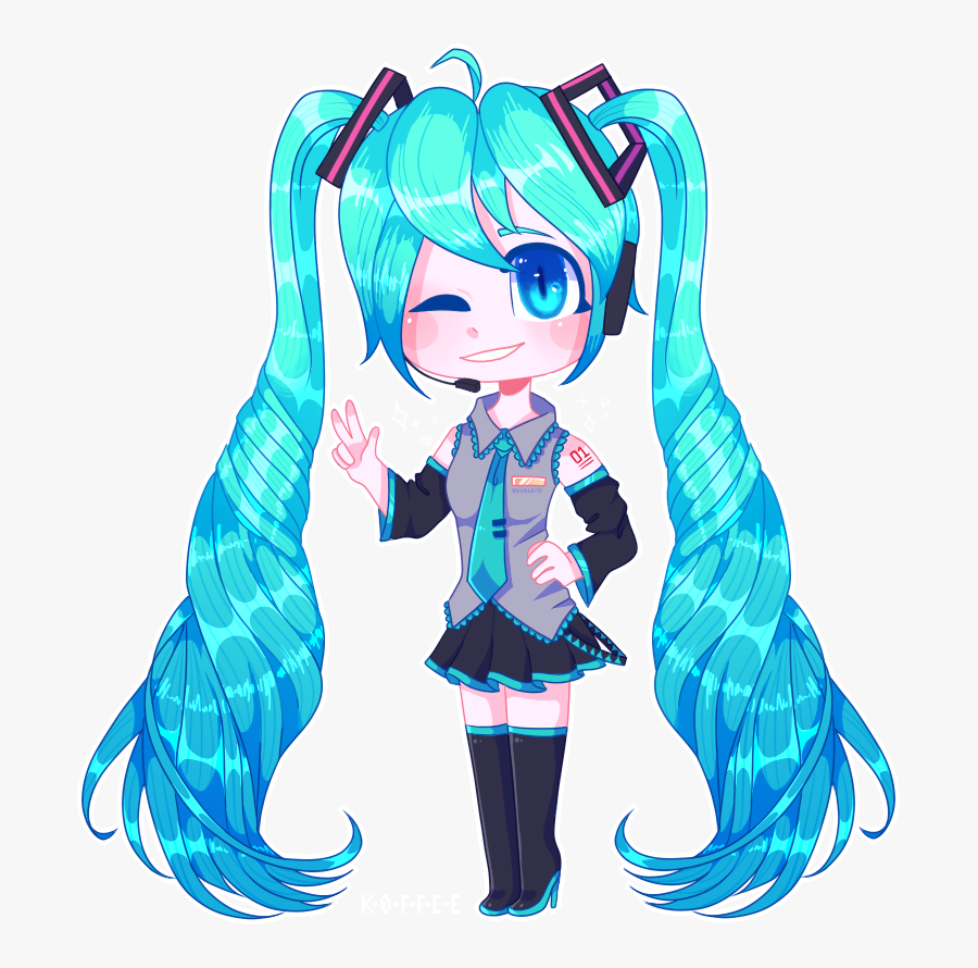 Hatsune Miku - Illustration, Transparent Clipart