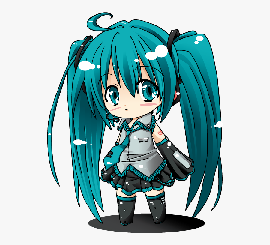 Transparent Hatsune Miku Chibi Png - Chibi Hatsune Miku Anime, Transparent Clipart