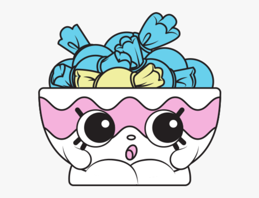 #mq #bowl #candy #sweet #shopkins - Candy Bowl Clipart, Transparent Clipart