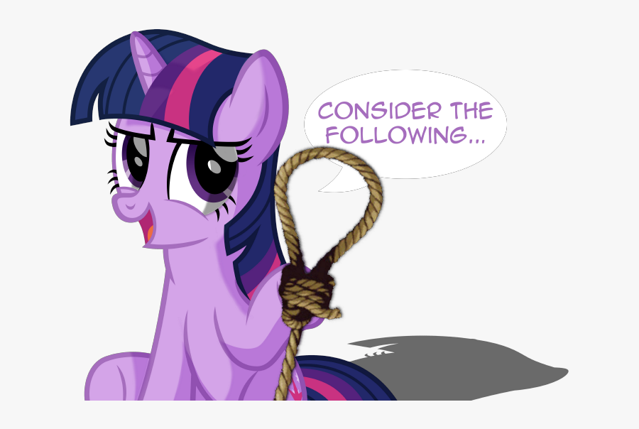 Noose Transparent Background - Twilight Sparkle Do Your Homework, Transparent Clipart
