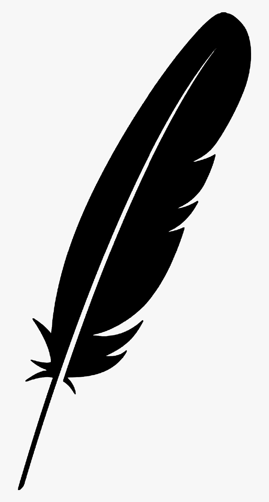 The Free Silhouette Of Feather,silhouette, Obsolete, - Feather Pen Vector Png, Transparent Clipart