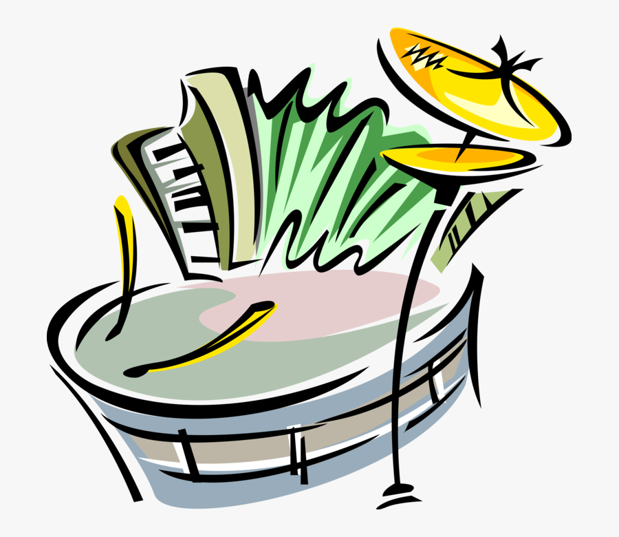 Transparent Accordion Clipart - Ilustrações De Instrumentos Musicais, Transparent Clipart
