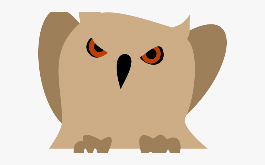 Snowy Owl Clipart Clip Art - Transparent Owl Angry, Transparent Clipart