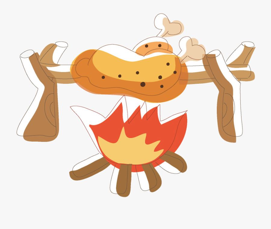 Fire Grill Transprent Png - Clipart Fire Meat Png, Transparent Clipart