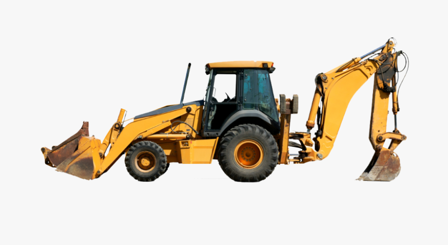 Transparent Digger Png - Back Hoe Excavator, Transparent Clipart