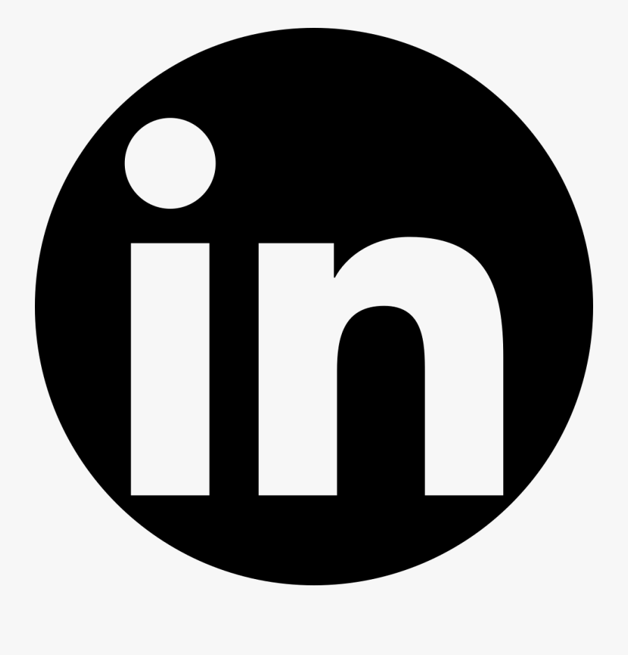 Art,black And White,number - Linkedin Vector Logo Black, Transparent Clipart