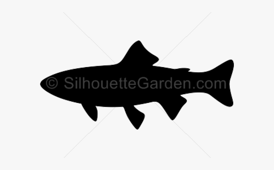 Trout Clipart Svg - Cartilaginous Fish, Transparent Clipart