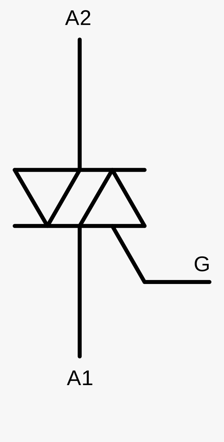 Triac - Triac Circuit Symbol, Transparent Clipart