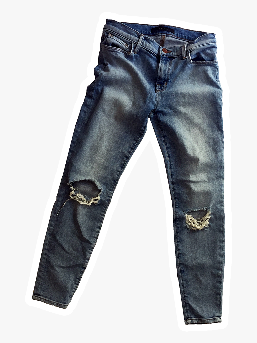 Clip Art Images Of Ripped Jeans - Pocket, Transparent Clipart