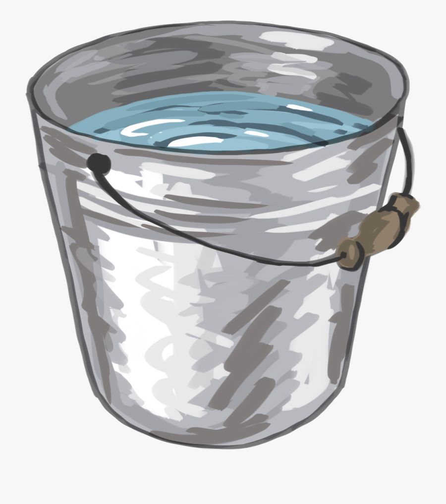 Clip Art Bucket Of Water - Transparent Bucket Of Water, Transparent Clipart