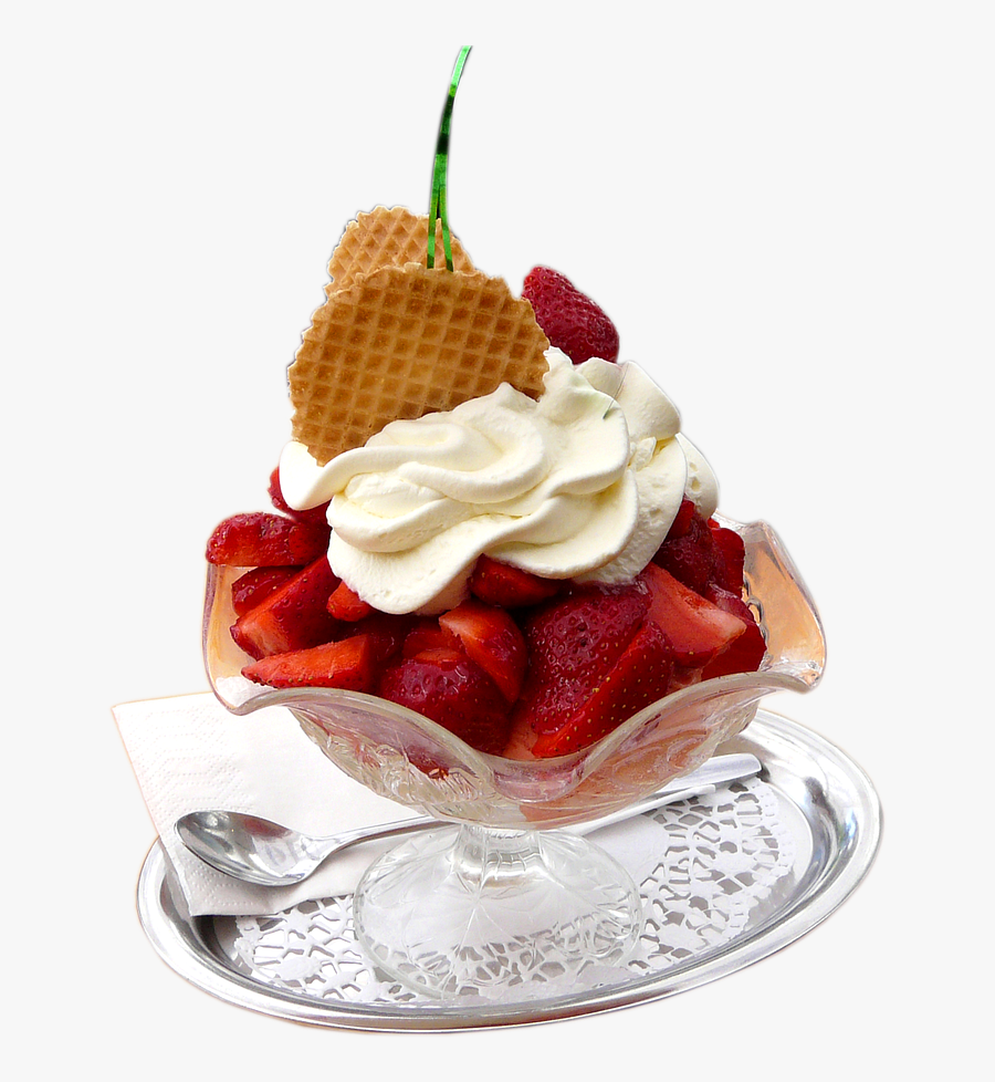 Helado Con Frutas Png, Transparent Clipart