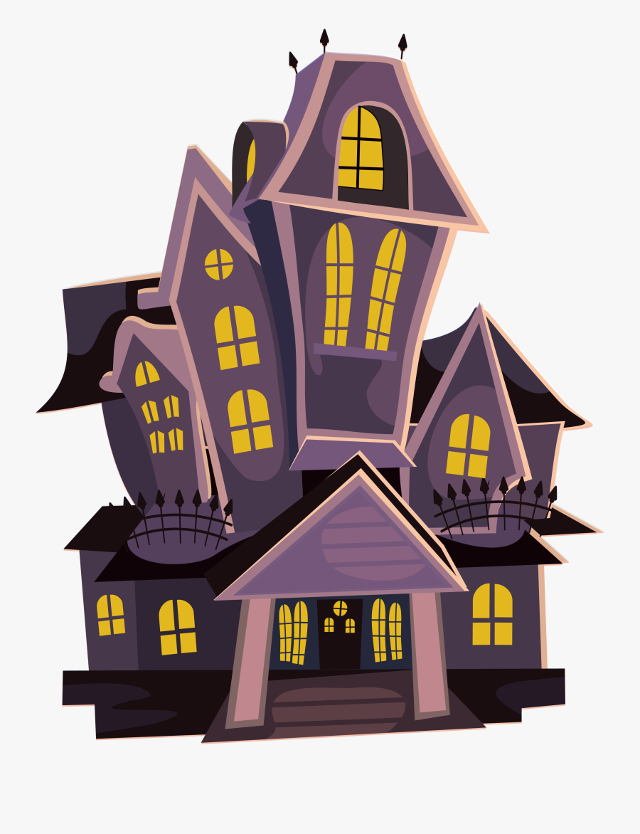 Clip Art Halloween House , Transparent Cartoons - Haunted House Clipart Png, Transparent Clipart