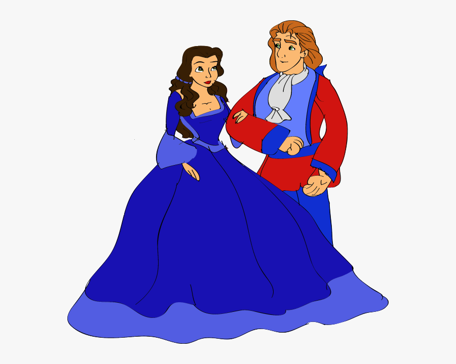 Disney Beauty And The Beast Belle En Het Beest Princess - Beauty And The Beast Library, Transparent Clipart