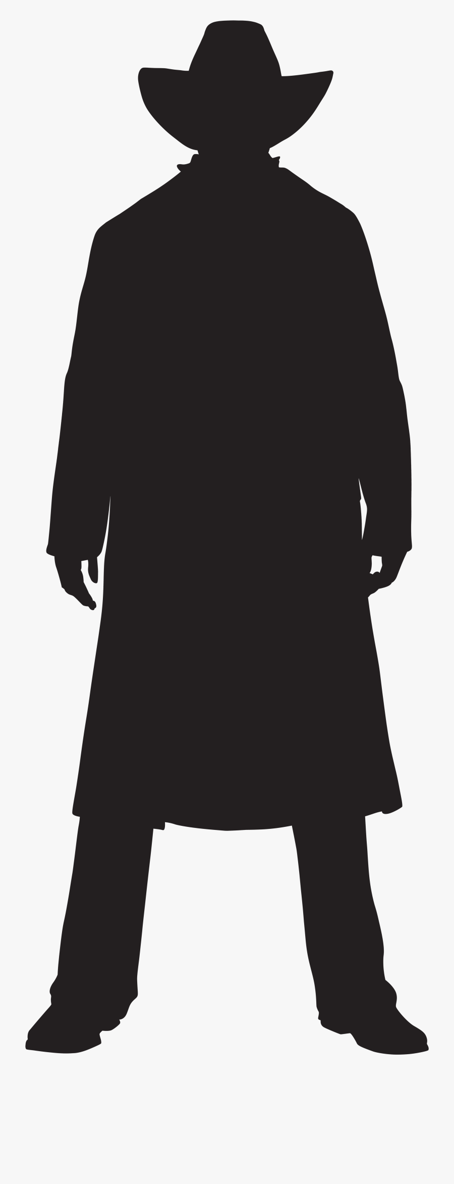 Western Clip Art Cowboy Silhouette - Wild West Silhouette Cowboy Clip Art, Transparent Clipart