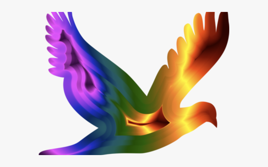 Black Bird Flying Clipart, Transparent Clipart