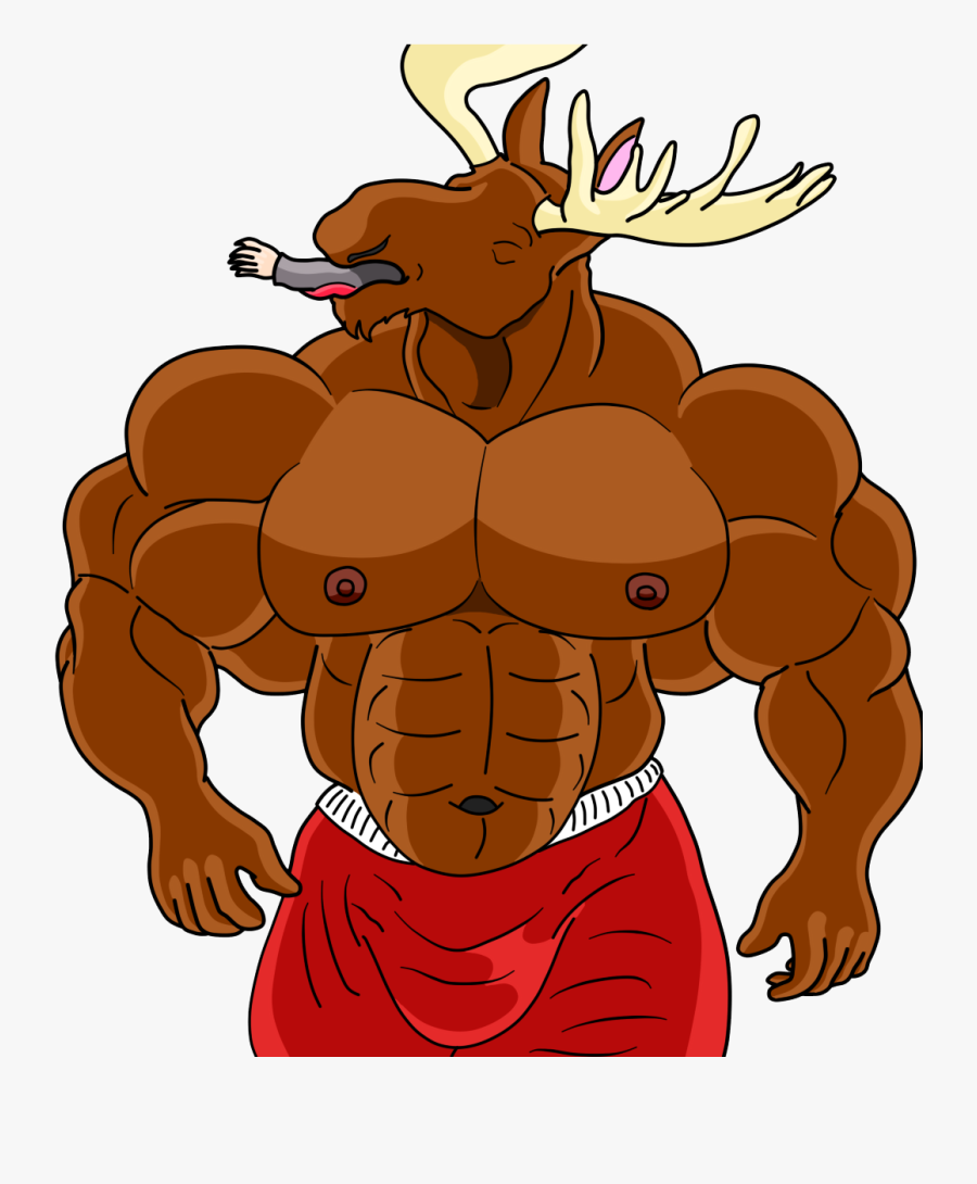 Moose Clipart Muscle - Moose Clipart is a free transparent background clipa...