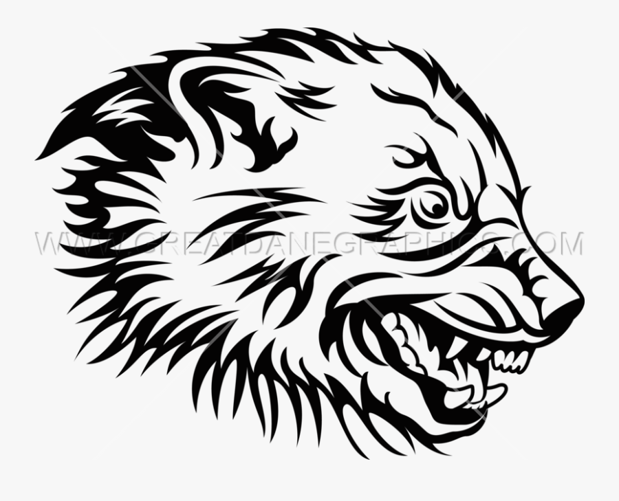 Black And White Wolverine Animal Clipart , Png Download - Wolverine