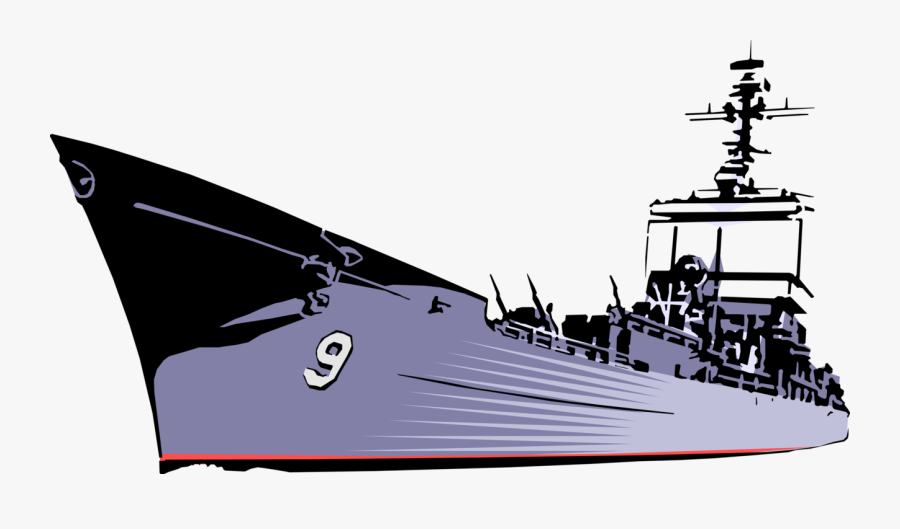 Navy Clipart Vessel - Военный Корабль Вектор, Transparent Clipart