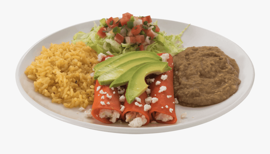 Enchilada Png -enchiladas - Refried Beans, Transparent Clipart