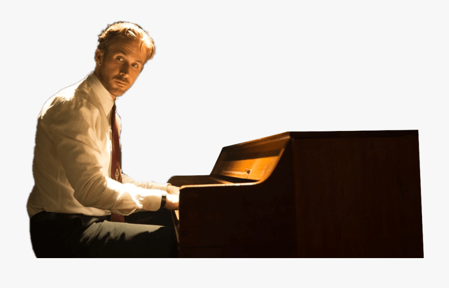 La La Land Playing Jazz - Lala Land Ryan Gosling Playing Piano, Transparent Clipart