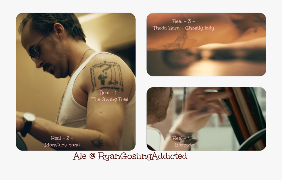 In His Movies, Ryan Always Have Temporary Tattoos - Ryan Gosling Barcode Tattoo, Transparent Clipart